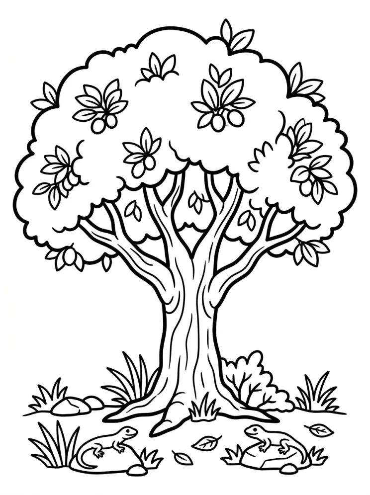Desenhos de Árvores para colorir 134
