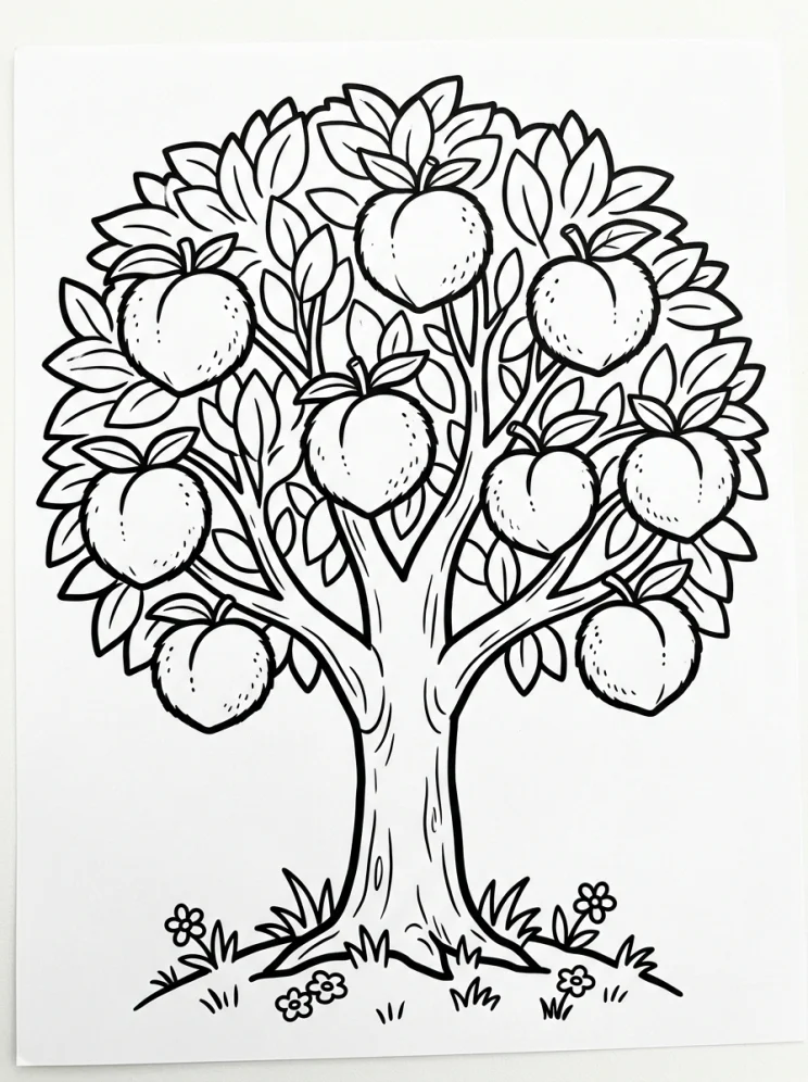 Desenhos de Árvores para colorir 137