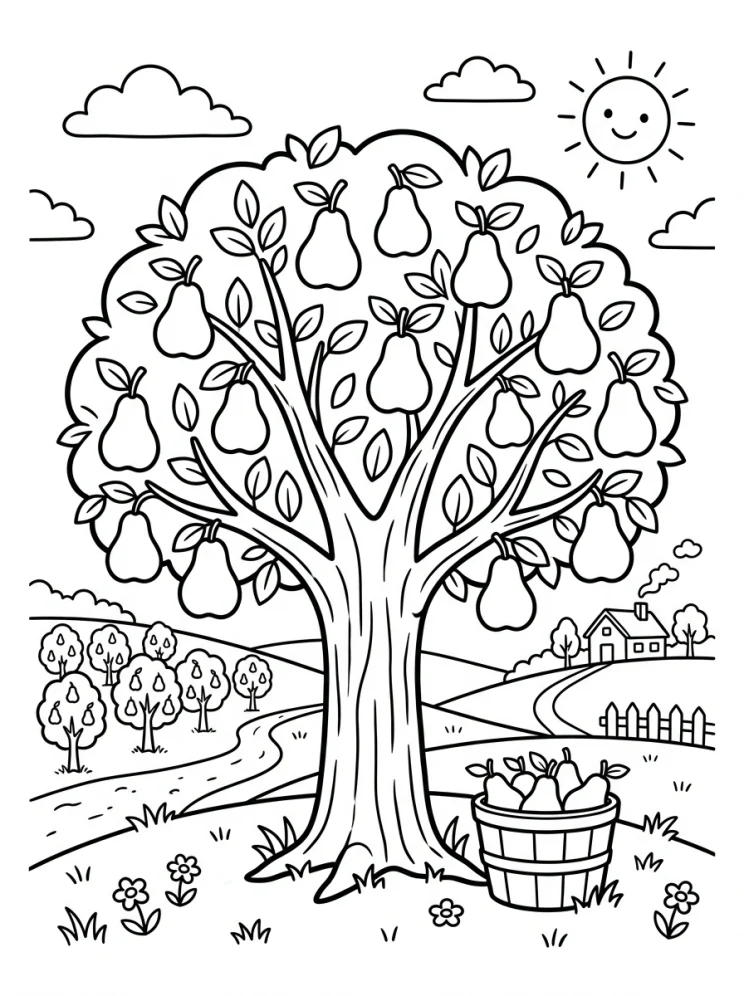 Desenhos de Árvores para colorir 139