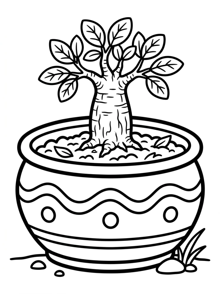 Desenhos de Árvores para colorir 14