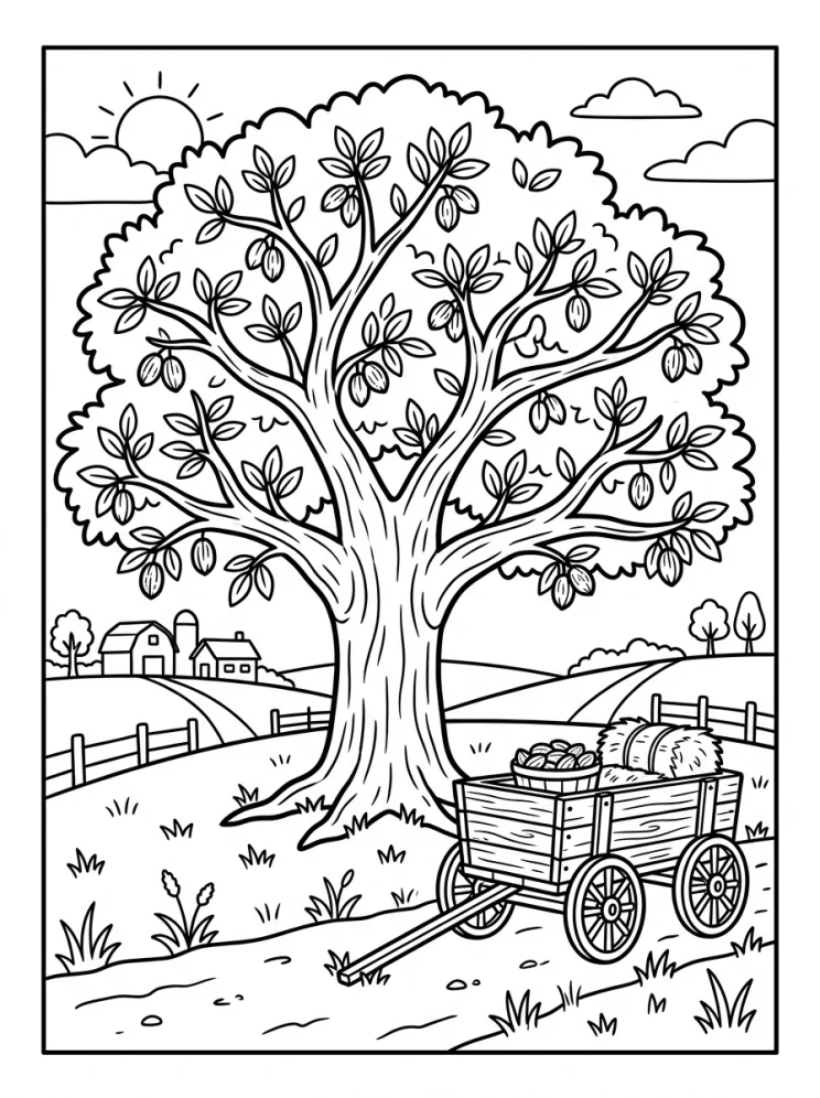 Desenhos de Árvores para colorir 141