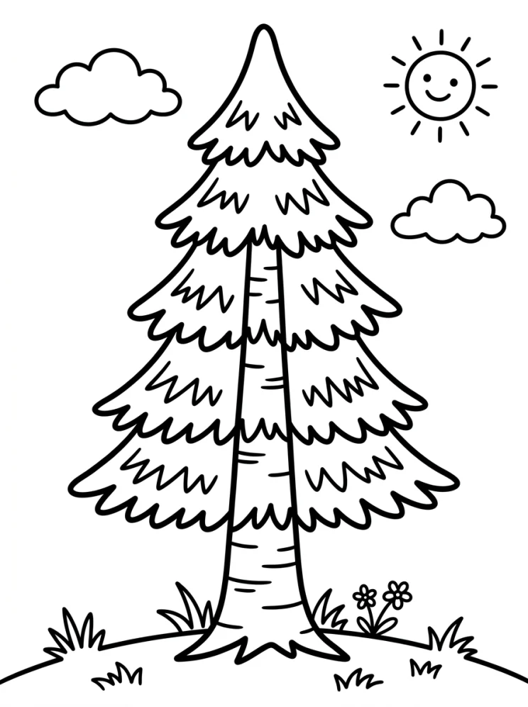 Desenhos de Árvores para colorir 147