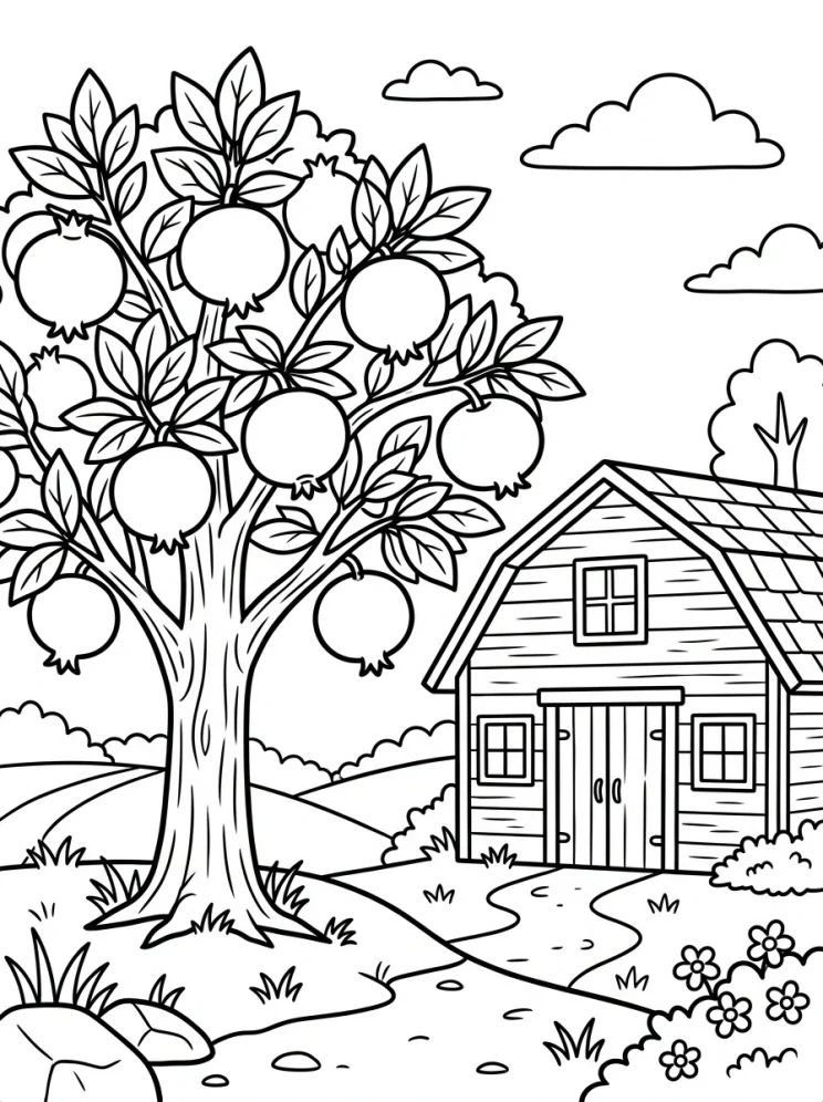 Desenhos de Árvores para colorir 152