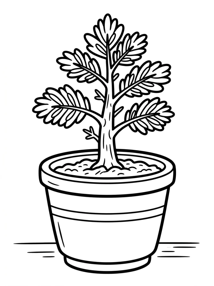 Desenhos de Árvores para colorir 154