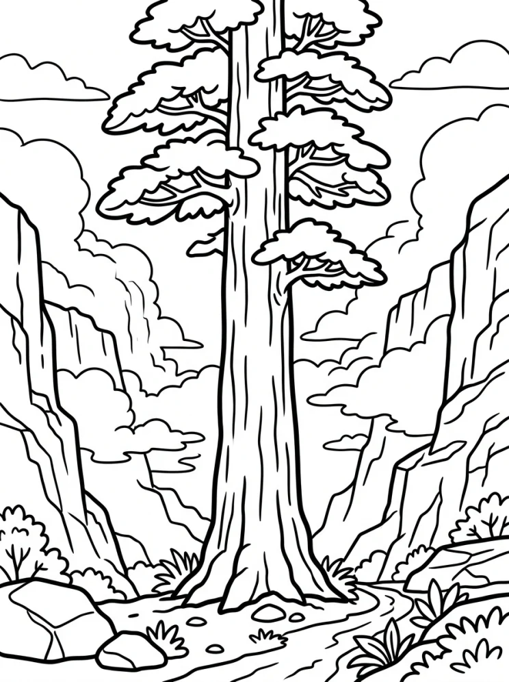Desenhos de Árvores para colorir 157