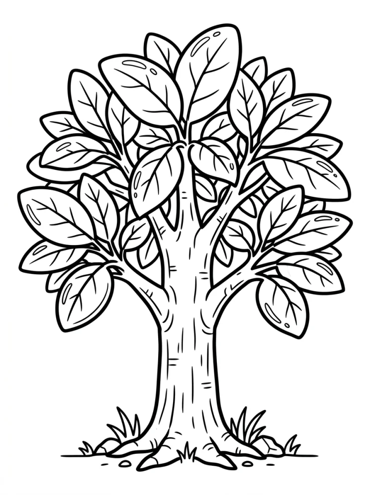 Desenhos de Árvores para colorir 158