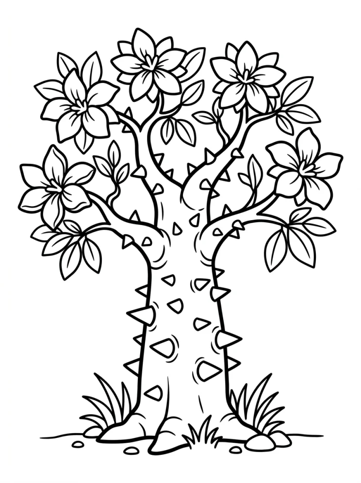 Desenhos de Árvores para colorir 159