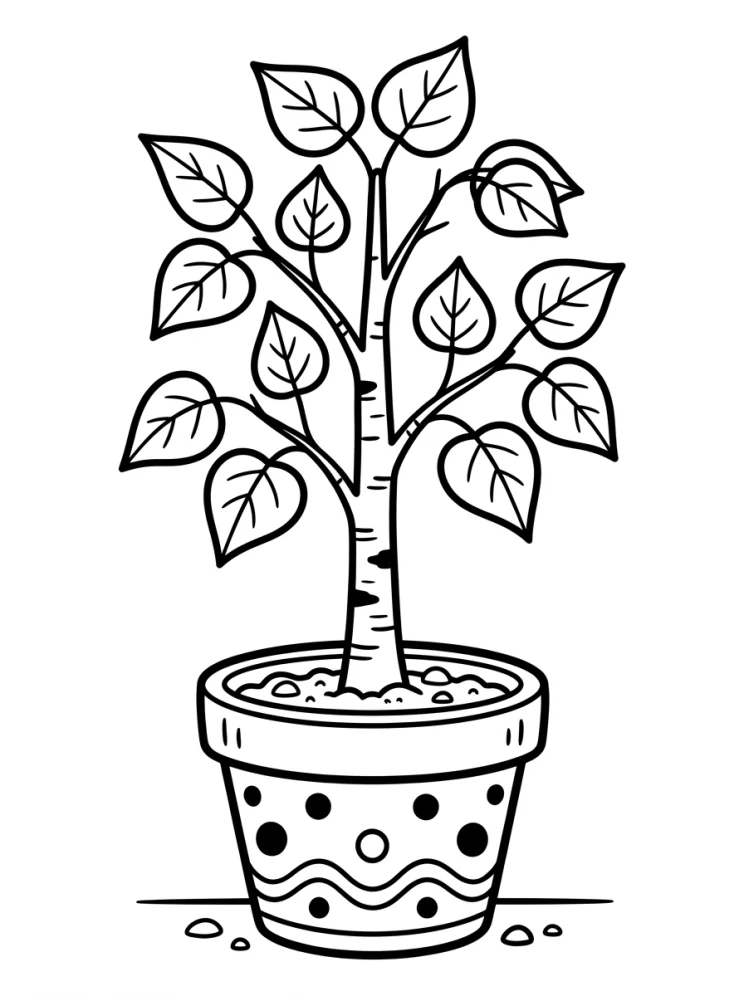 Desenhos de Árvores para colorir 16