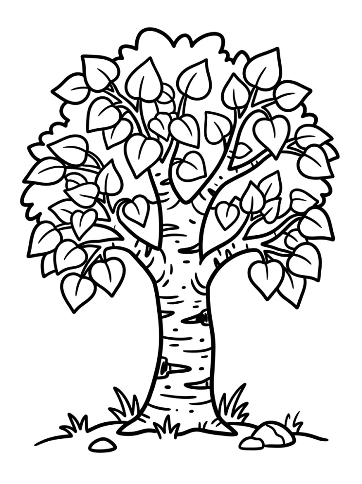 Desenhos de Árvores para colorir 160