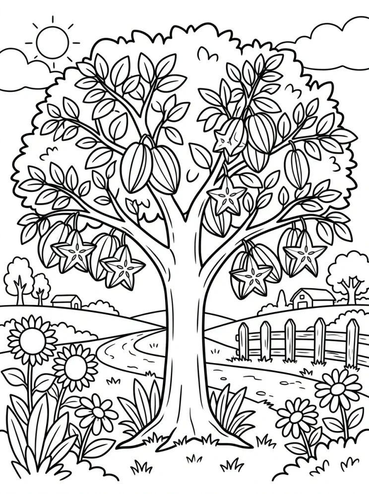 Desenhos de Árvores para colorir 165