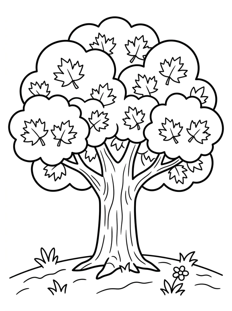 Desenhos de Árvores para colorir 166