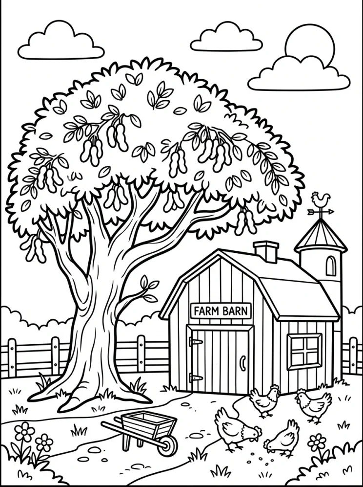 Desenhos de Árvores para colorir 167
