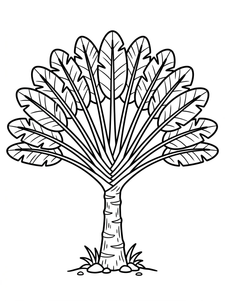 Desenhos de Árvores para colorir 169