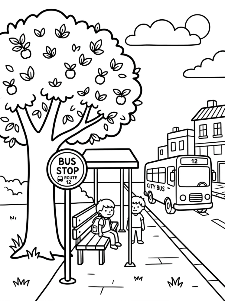 Desenhos de Árvores para colorir 171