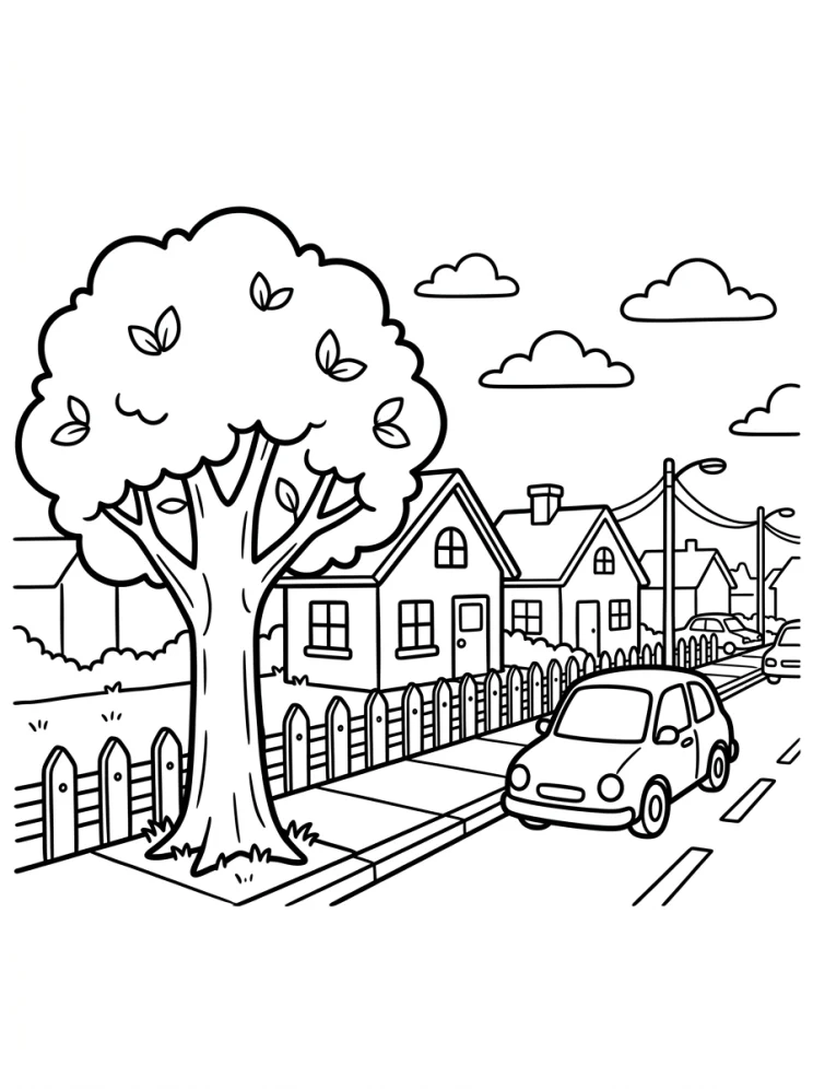 Desenhos de Árvores para colorir 172