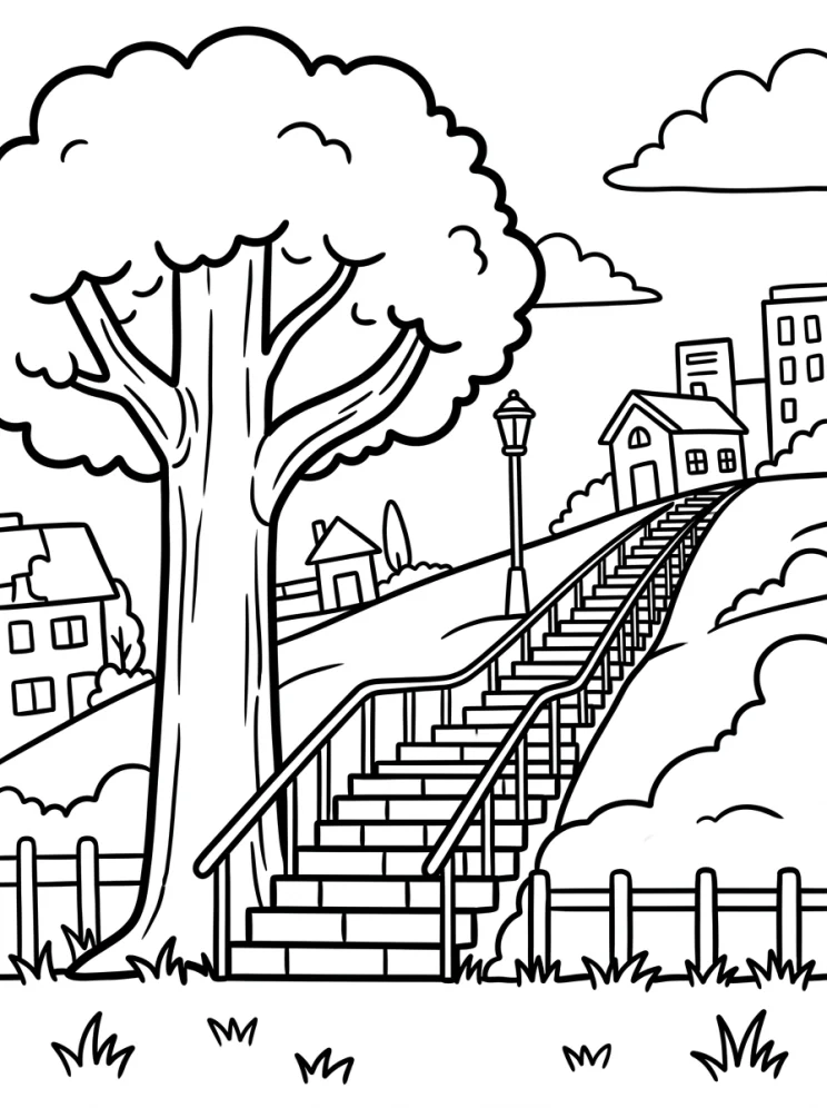 Desenhos de Árvores para colorir 173