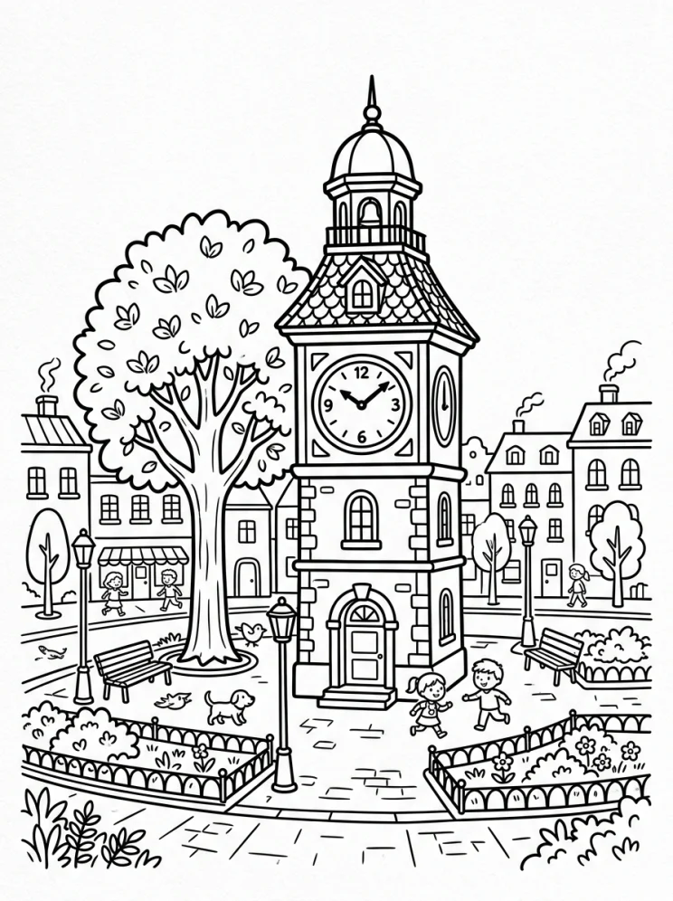 Desenhos de Árvores para colorir 174