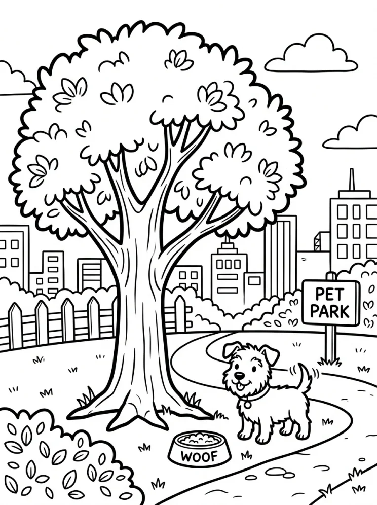 Desenhos de Árvores para colorir 176