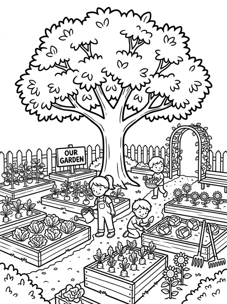 Desenhos de Árvores para colorir 187