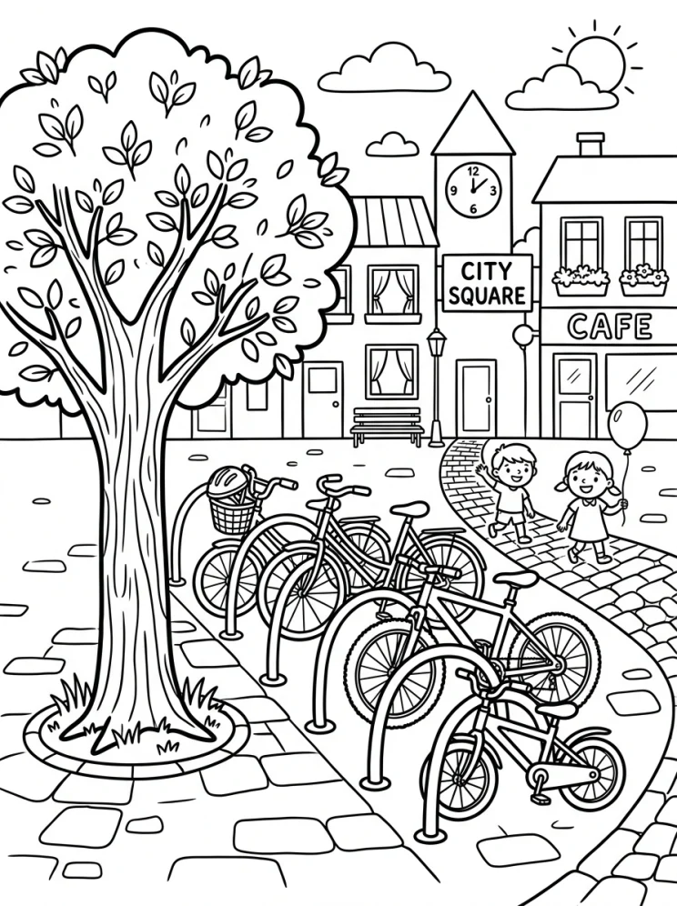 Desenhos de Árvores para colorir 188