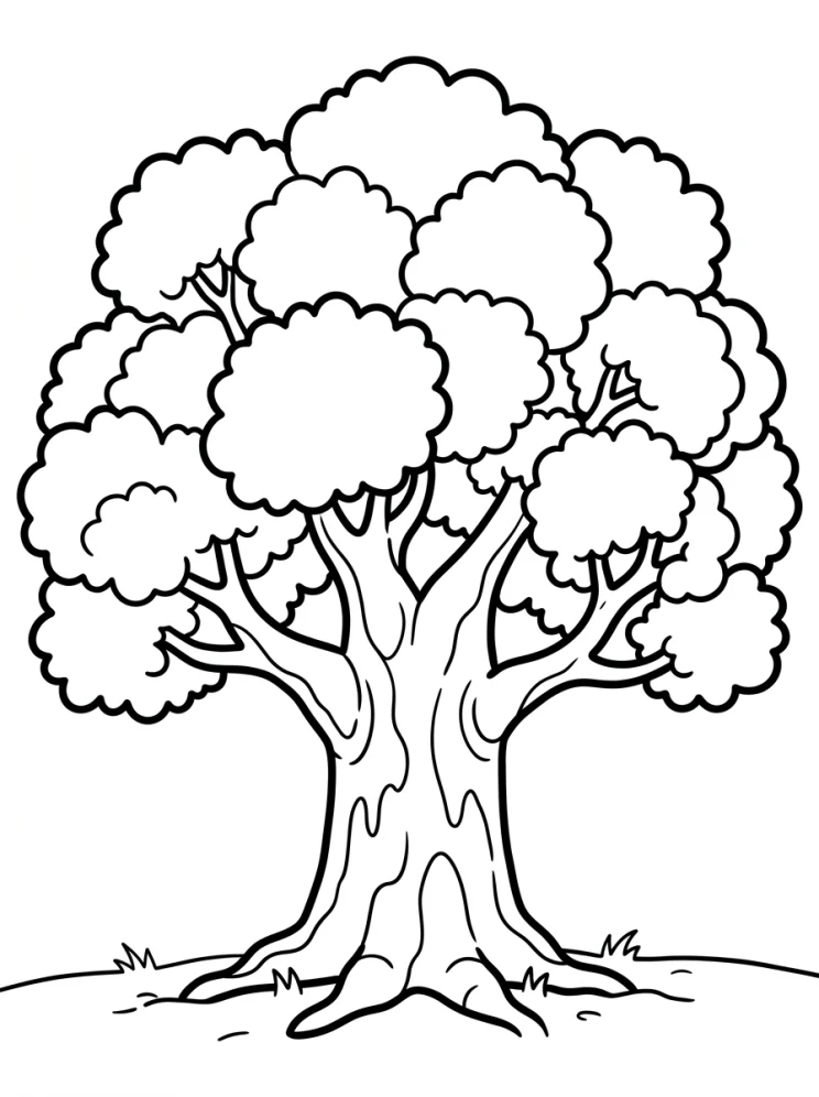 Desenhos de Árvores para colorir 19