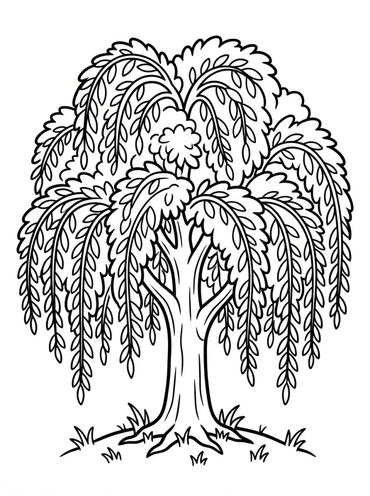 Desenhos de Árvores para colorir 198