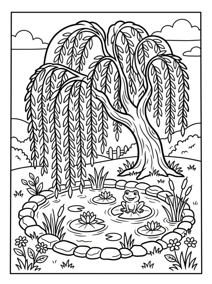 Desenhos de Árvores para colorir 199