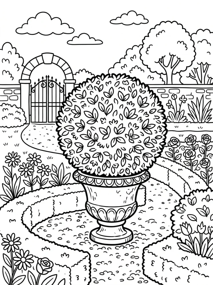 Desenhos de Árvores para colorir 20