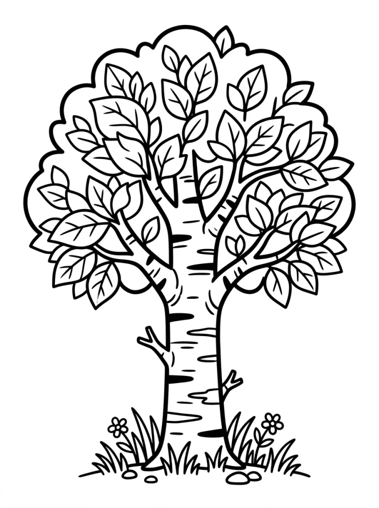 Desenhos de Árvores para colorir 201