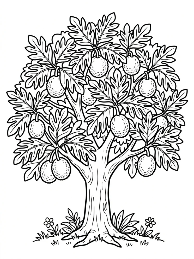 Desenhos de Árvores para colorir 23