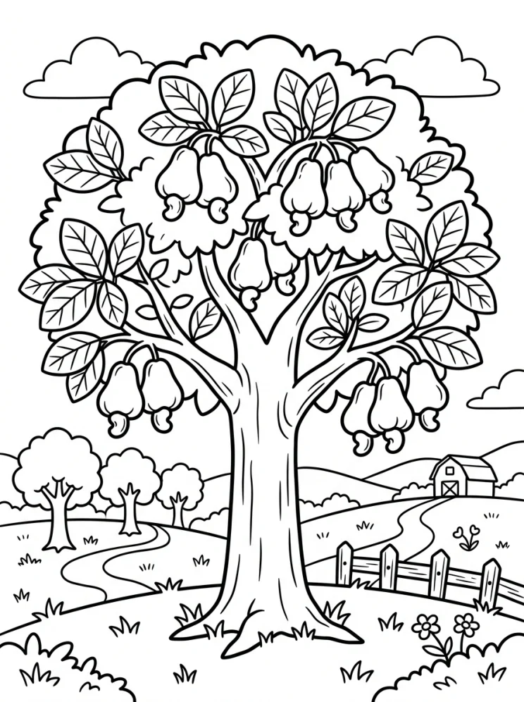 Desenhos de Árvores para colorir 25