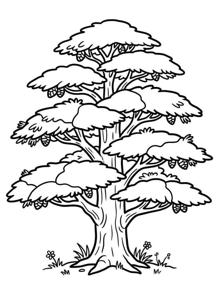 Desenhos de Árvores para colorir 26