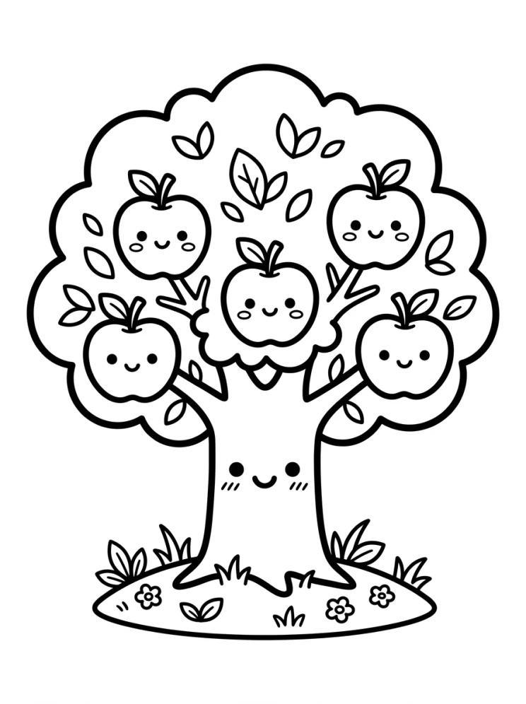 Desenhos de Árvores para colorir 3