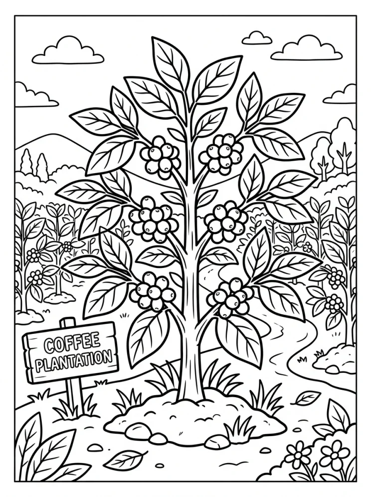 Desenhos de Árvores para colorir 36