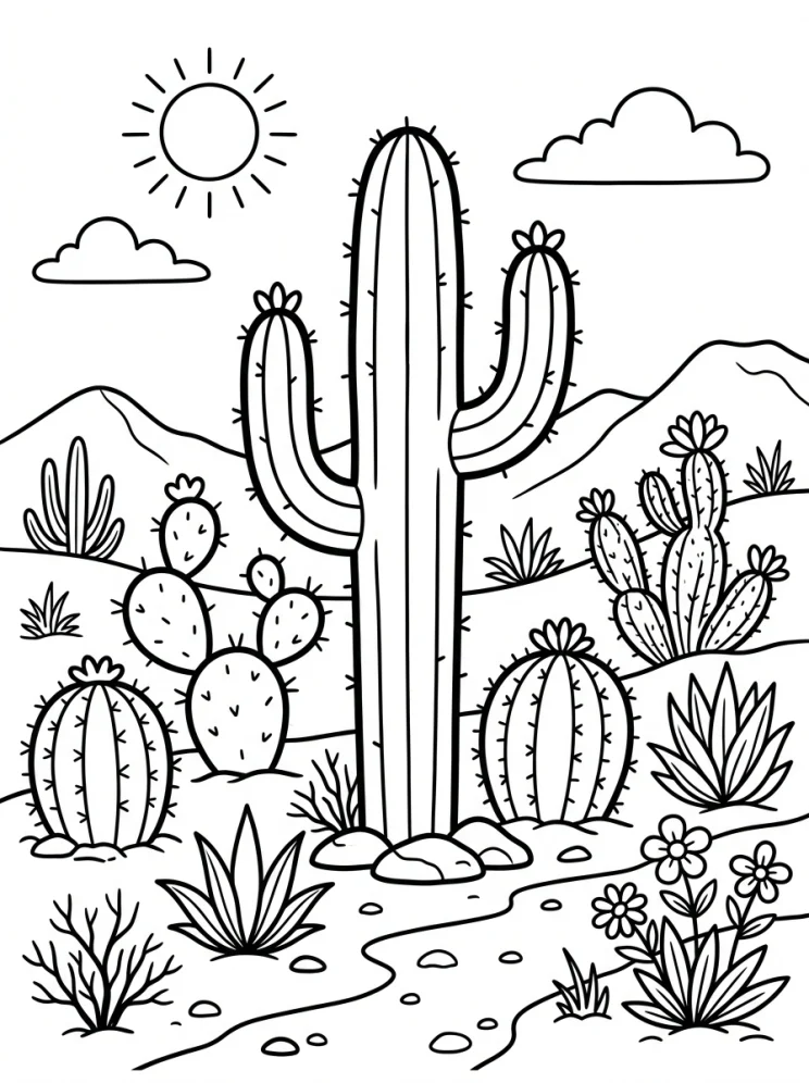 Desenhos de Árvores para colorir 38