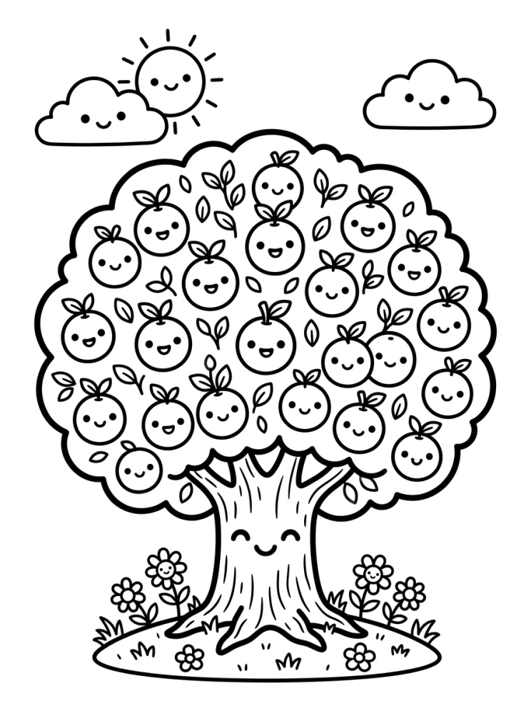 Desenhos de Árvores para colorir 41