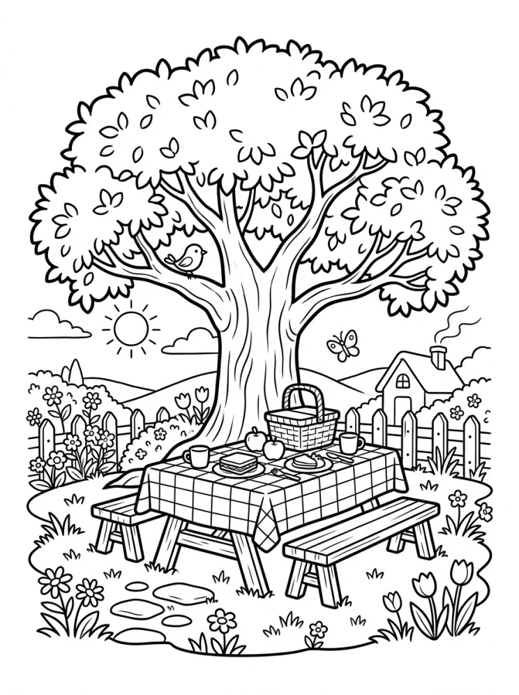 Desenhos de Árvores para colorir 42