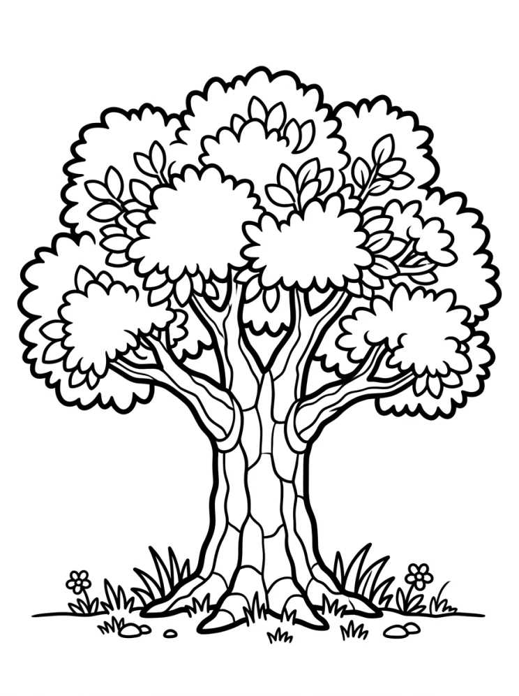 Desenhos de Árvores para colorir 46