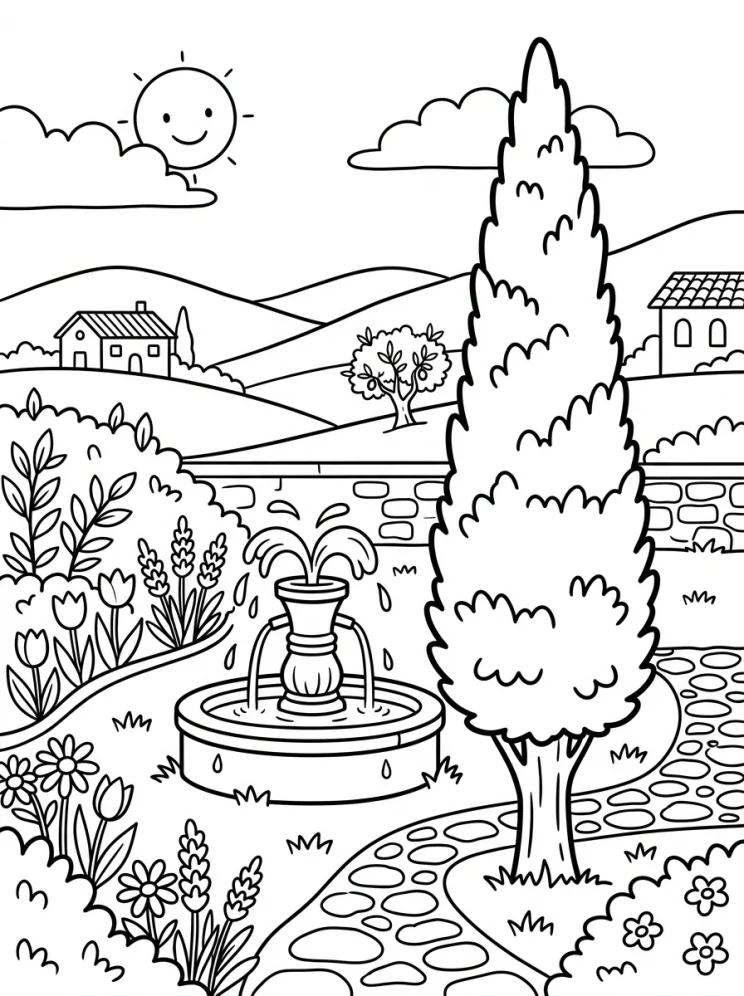 Desenhos de Árvores para colorir 48