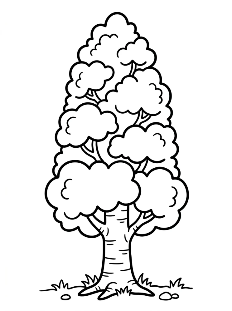 Desenhos de Árvores para colorir 49