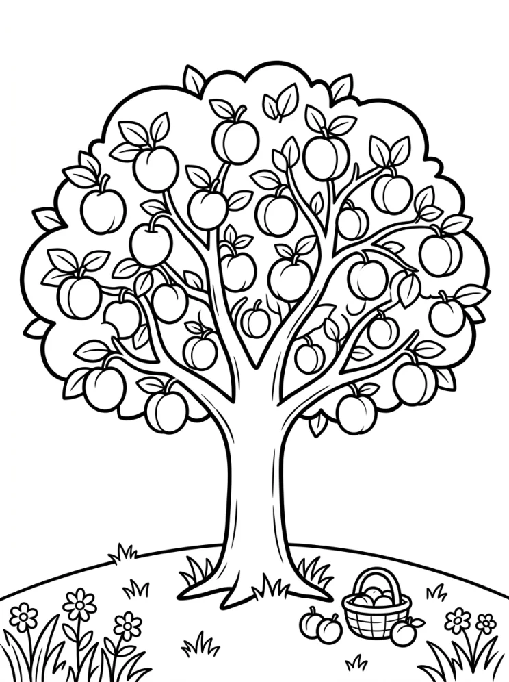 Desenhos de Árvores para colorir 5