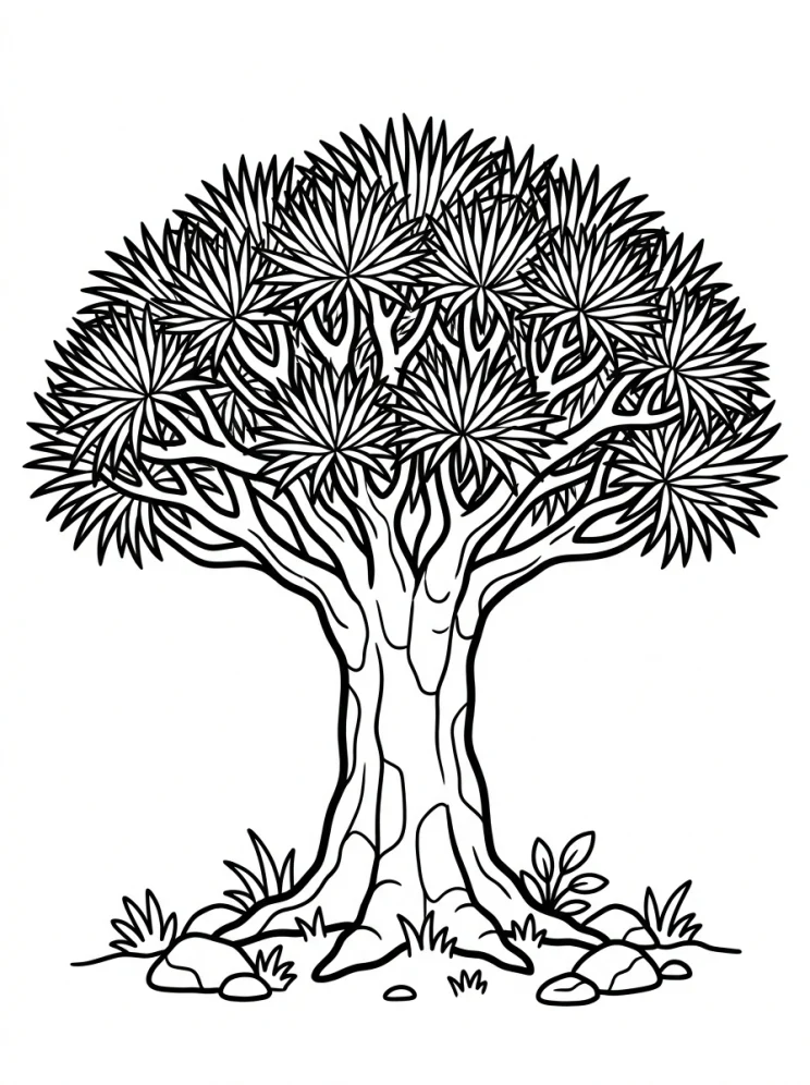 Desenhos de Árvores para colorir 55