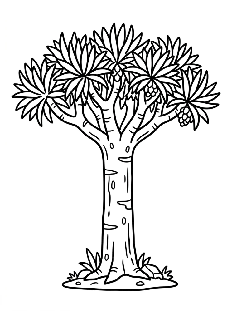 Desenhos de Árvores para colorir 57