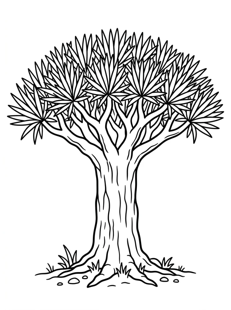 Desenhos de Árvores para colorir 58