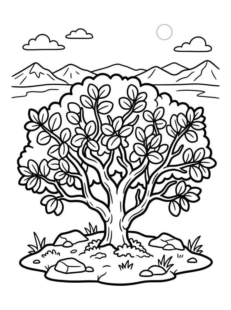 Desenhos de Árvores para colorir 59