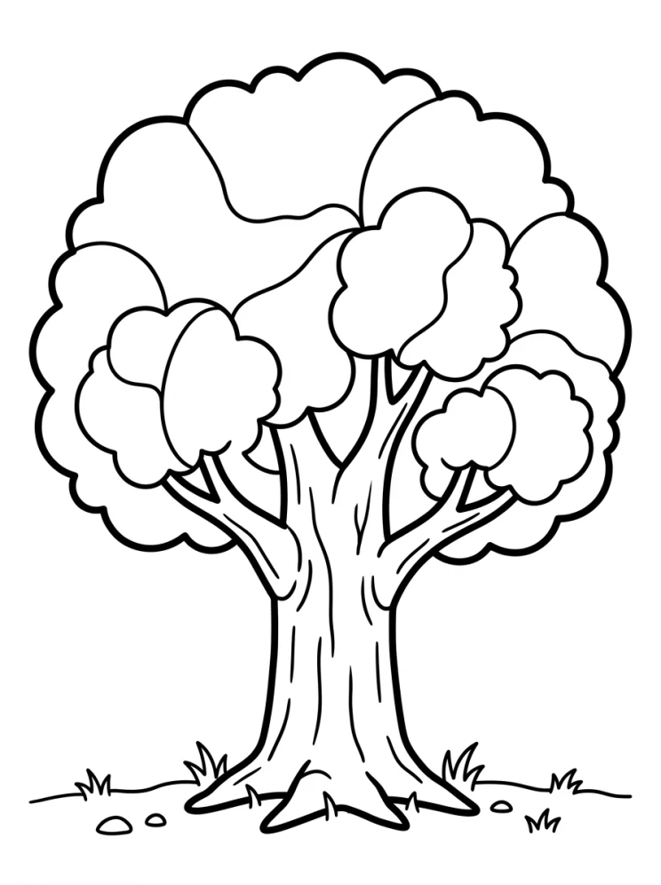 Desenhos de Árvores para colorir 60