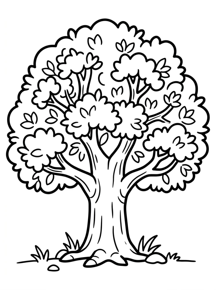 Desenhos de Árvores para colorir 61