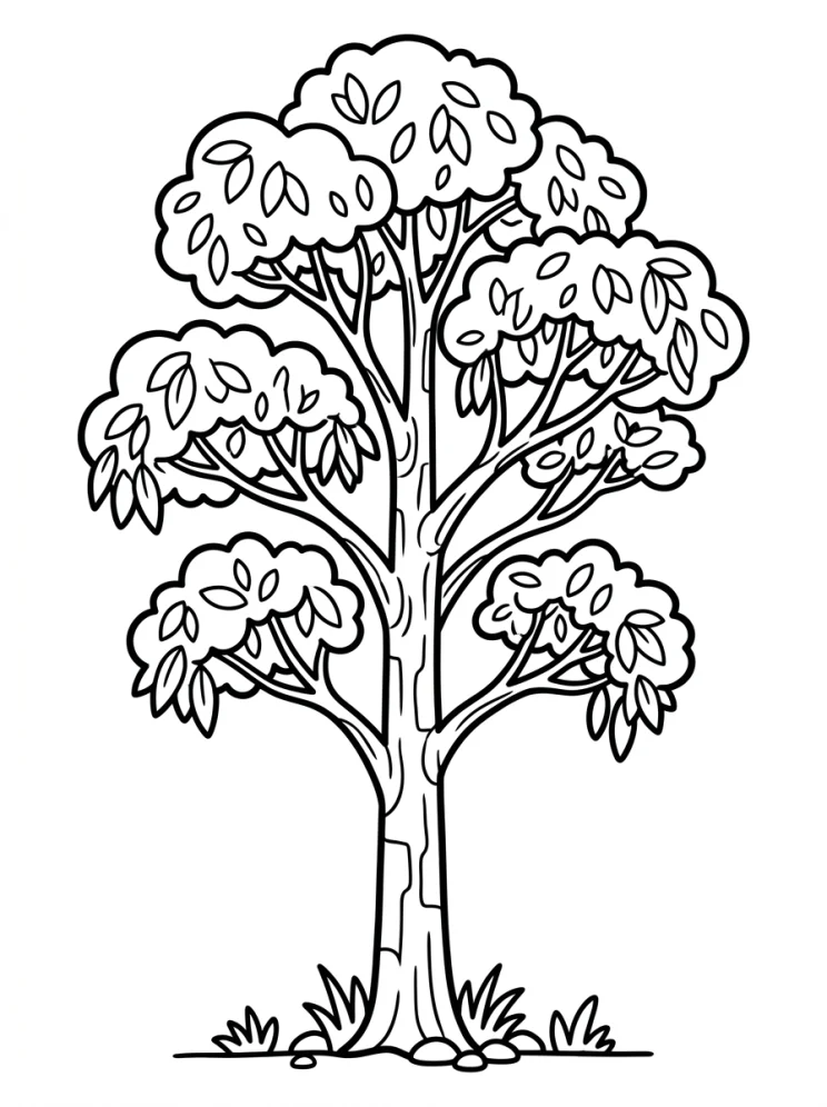 Desenhos de Árvores para colorir 63