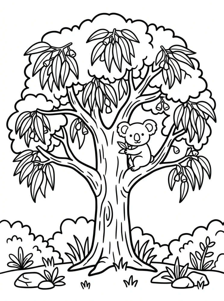 Desenhos de Árvores para colorir 64