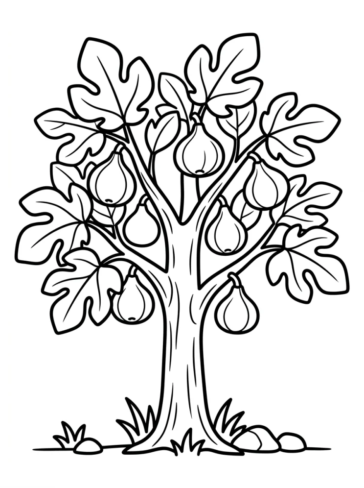 Desenhos de Árvores para colorir 67